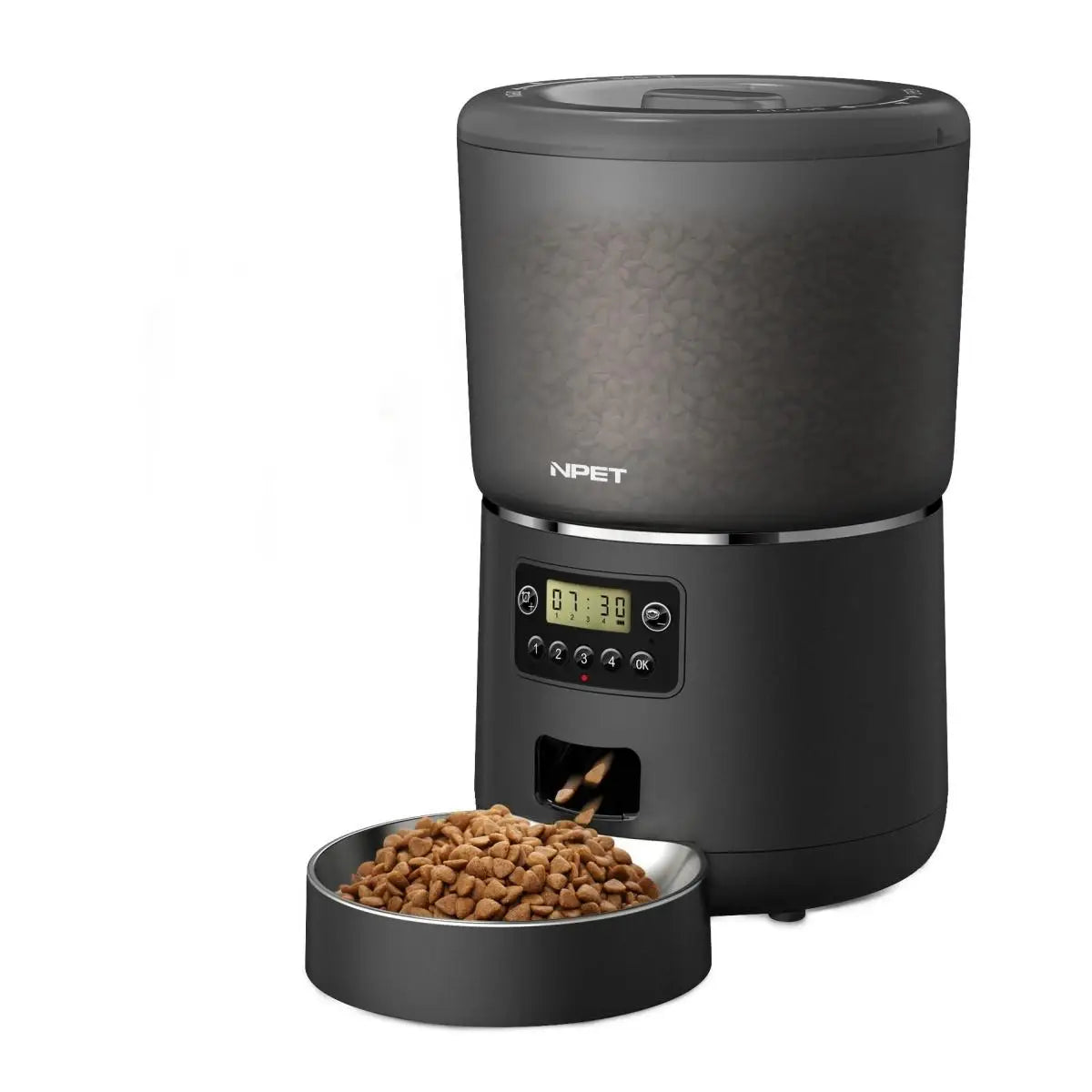 4L Automatic smart pet feeder for cats dogs with stainless steel bowl