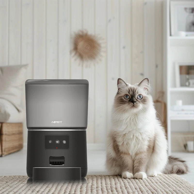 4L Automatic smart pet feeder for cats dogs with stainless steel bowl