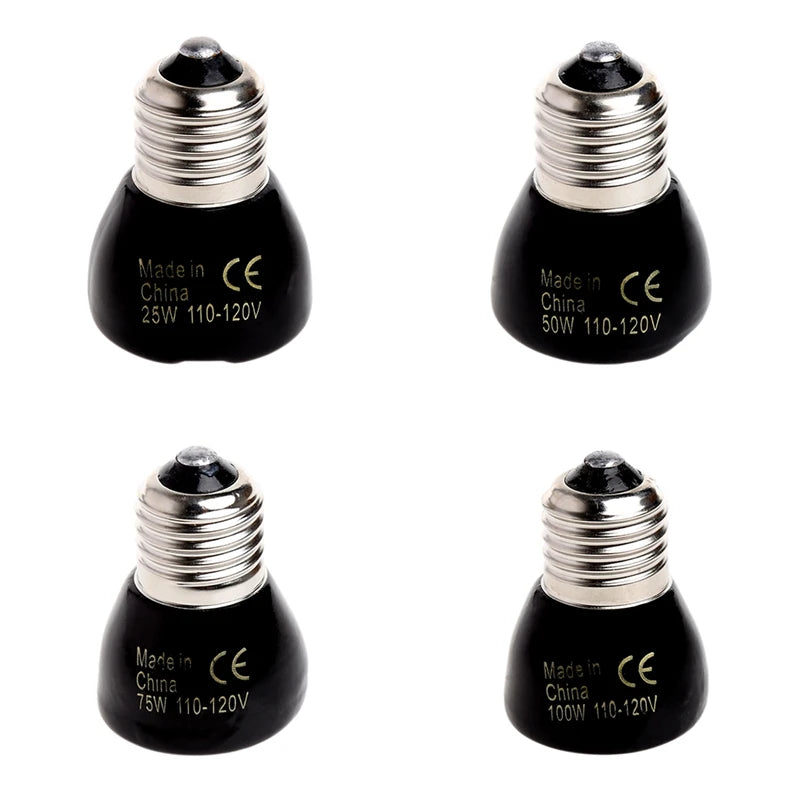 110-120V 25W/100W Infrared Ceramic Emitter Heating Light Lamp