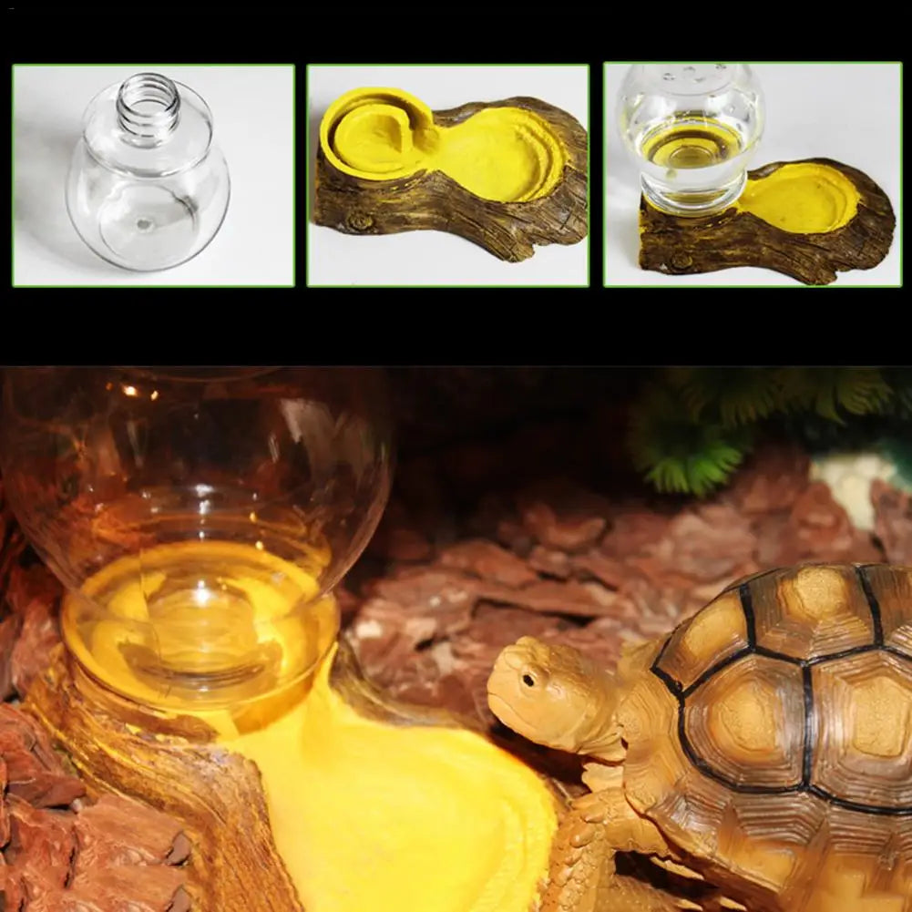 Automatic Waterer Reptile Amphibians Tortoise Lizard Water Bowl