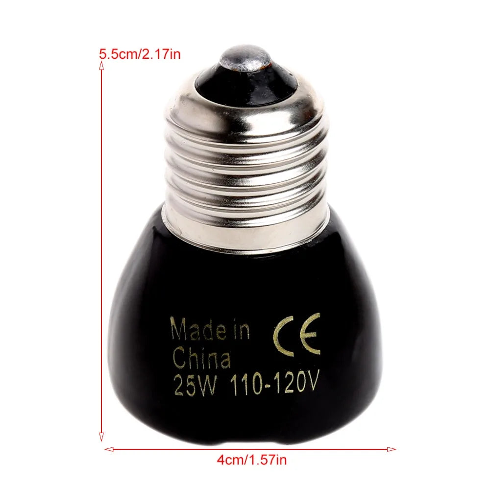 110-120V 25W/100W Infrared Ceramic Emitter Heating Light Lamp