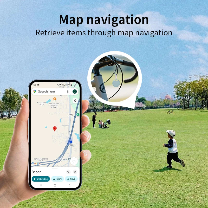 Bluetooth GPS Tracker Work With Google Find My App Pet Key Finder