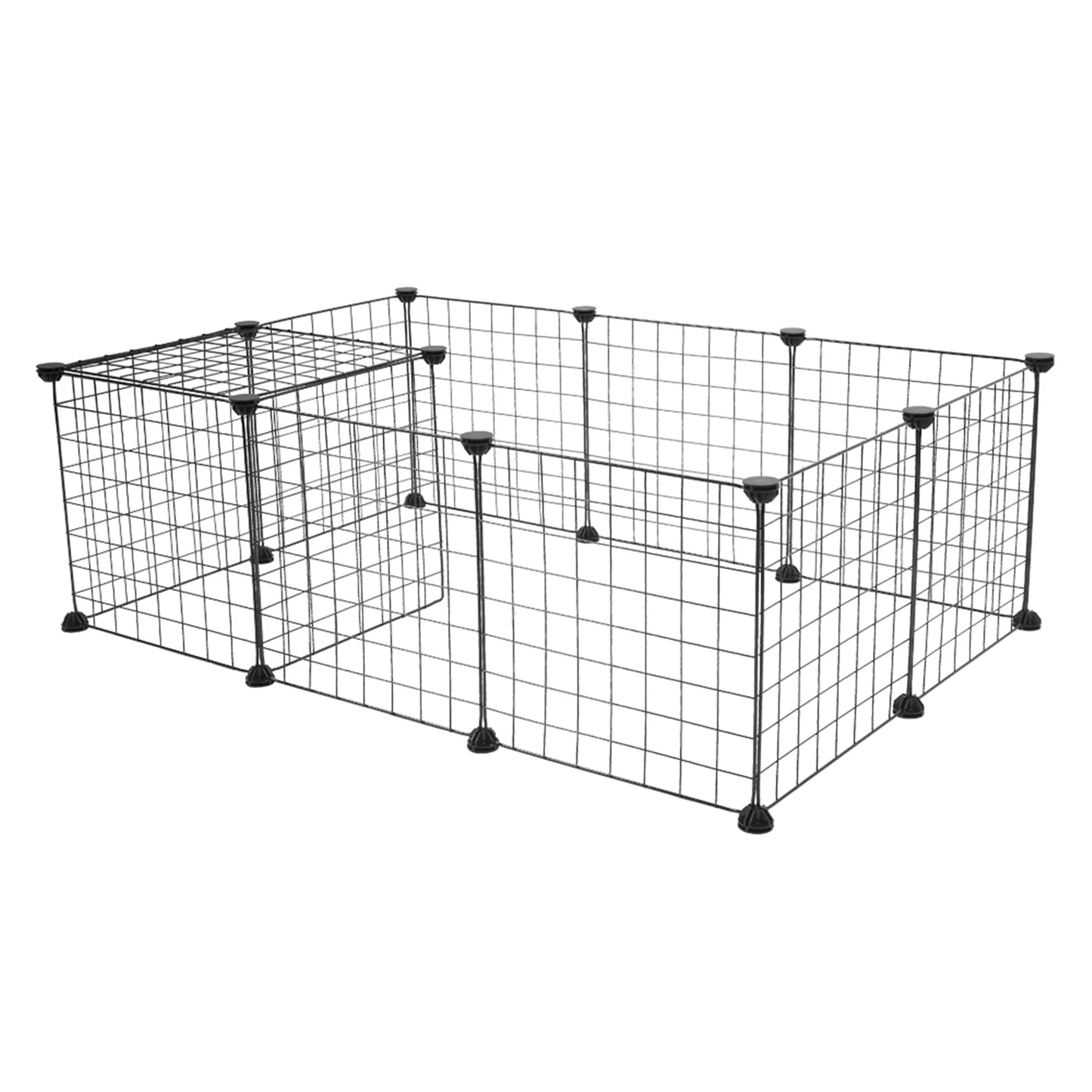 Pet Playpen, Small Animal Cage Indoor Portable Metal Wire Yard Fence for Small Animals Kennel Crate Fence