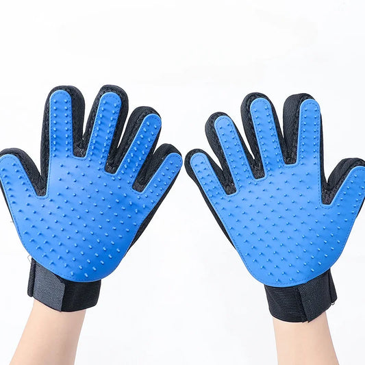 Pet Grooming Glove Shedding Glove Bath Mitt Massage Glove