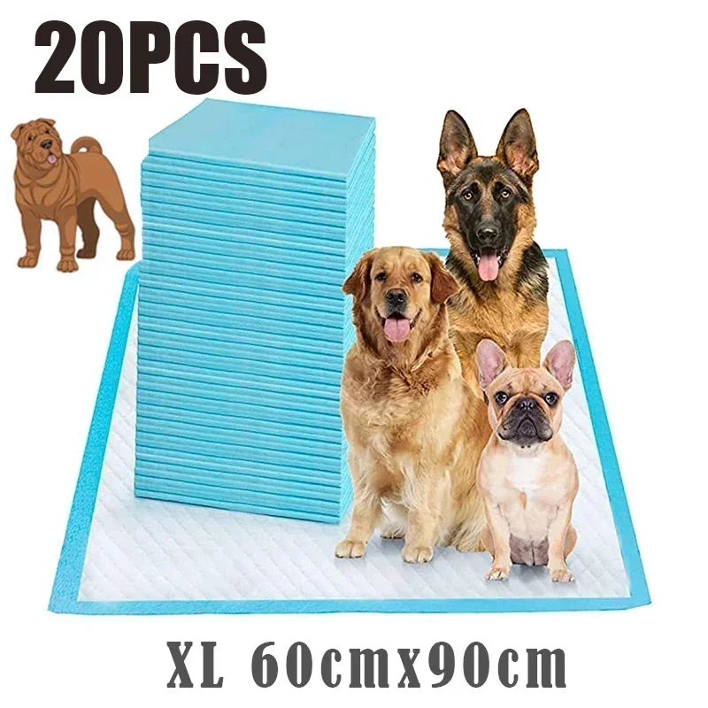20/40/50/100-Pack Ultra Absorbent Pet Pads Odor-Control Pee Mats Disposable