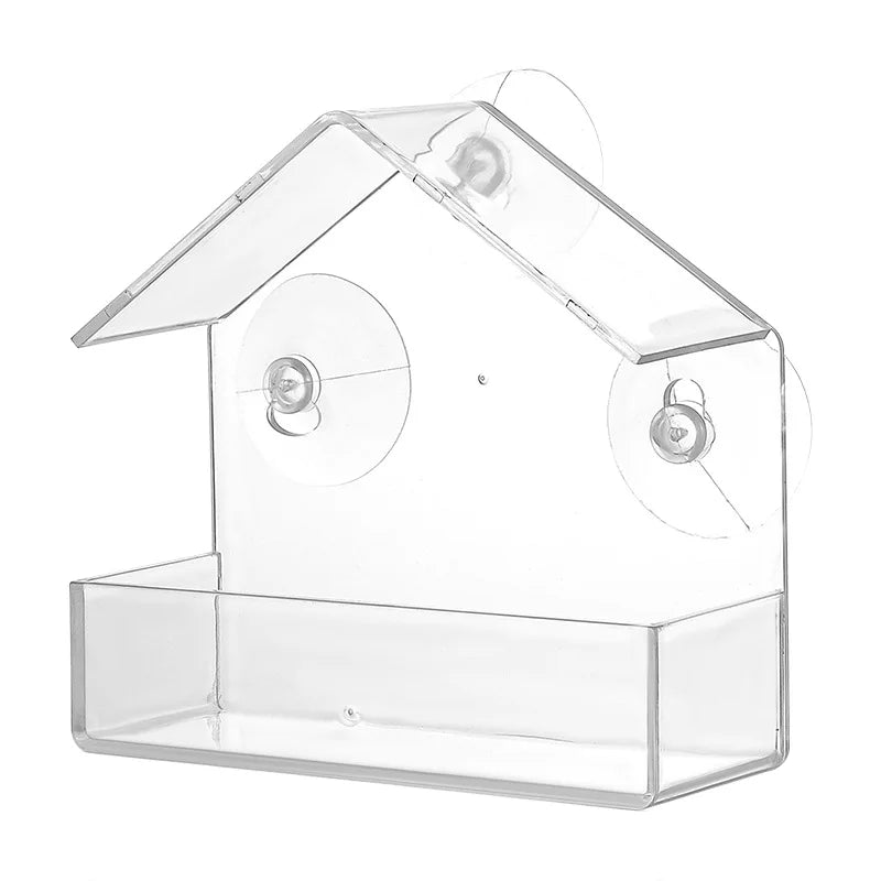 Window Bird Feeder with Strong Suction Cups for Watching Wild Birds