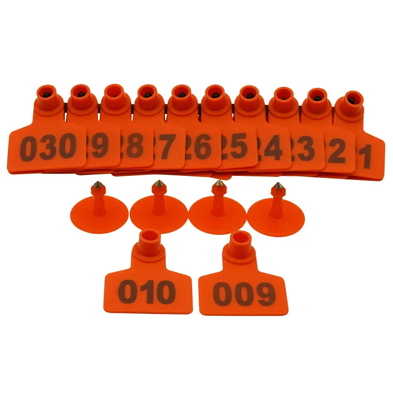 500 Ear Tags Copper Number Pet Label Farm Animals