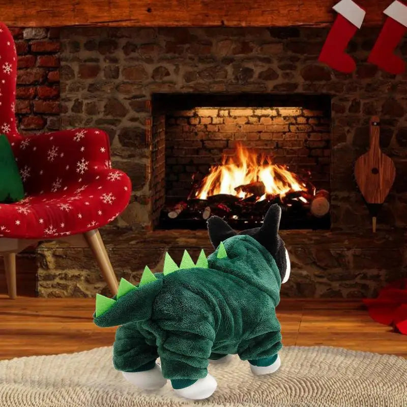 Dog Dinosaur Costume Cat Dog Dinosaur Hoodies Soft And Warm Pet Costume For Dog Cat