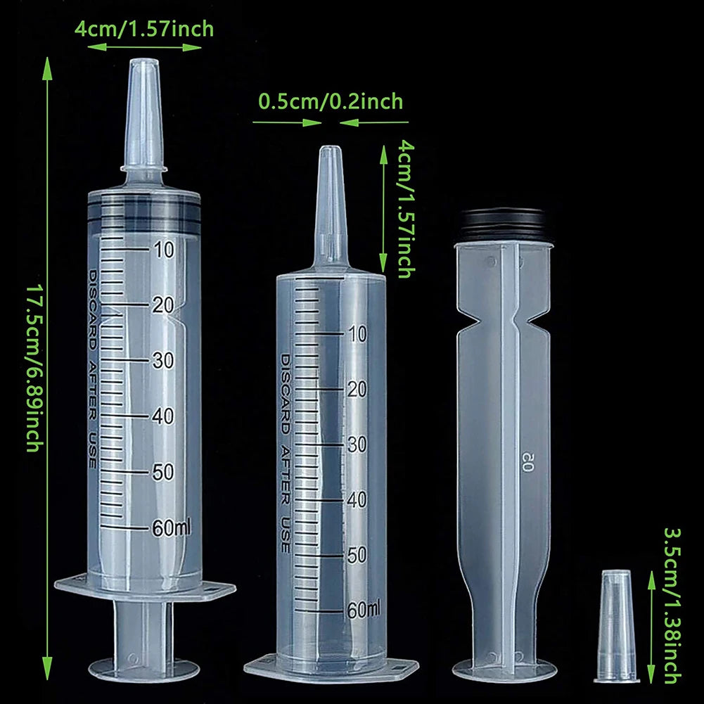 60/100/150 ML Reusable Syringe Sterile Measuring Syringe Pet Animal Feeding
