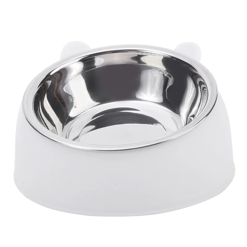 100ML Cat Dog Bowl 15 Degrees Raised Non Slip Tilt Safeguard