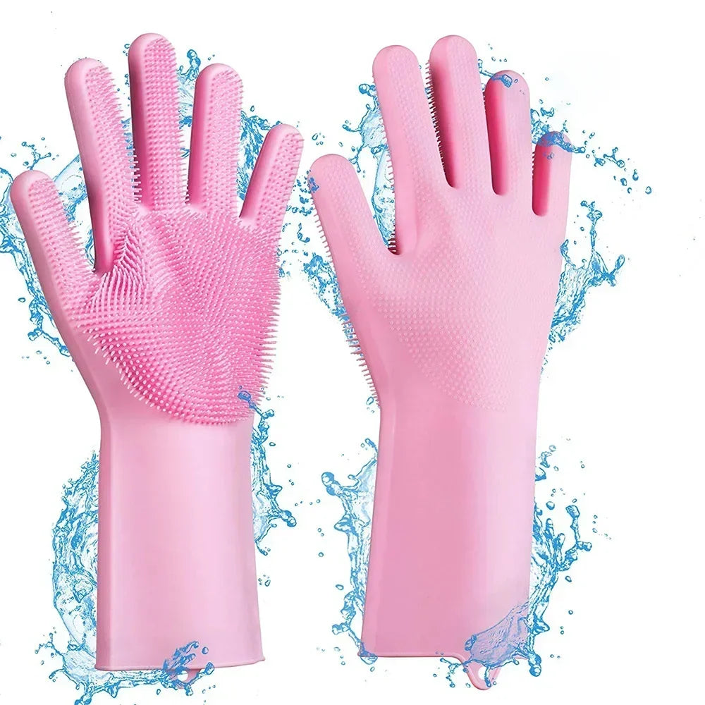Pet Grooming Gloves Dog Cat Bathing Cleaning Hair Removal