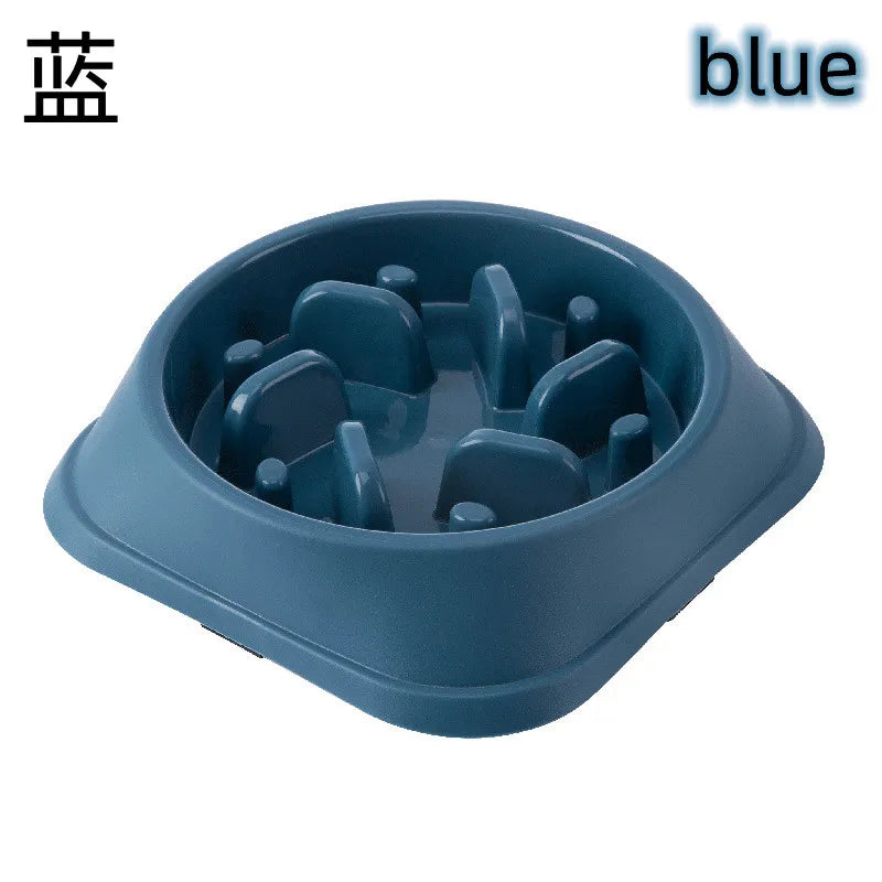 Pet Slow Food Bowl Anti-choking Multiple Colors Shapes