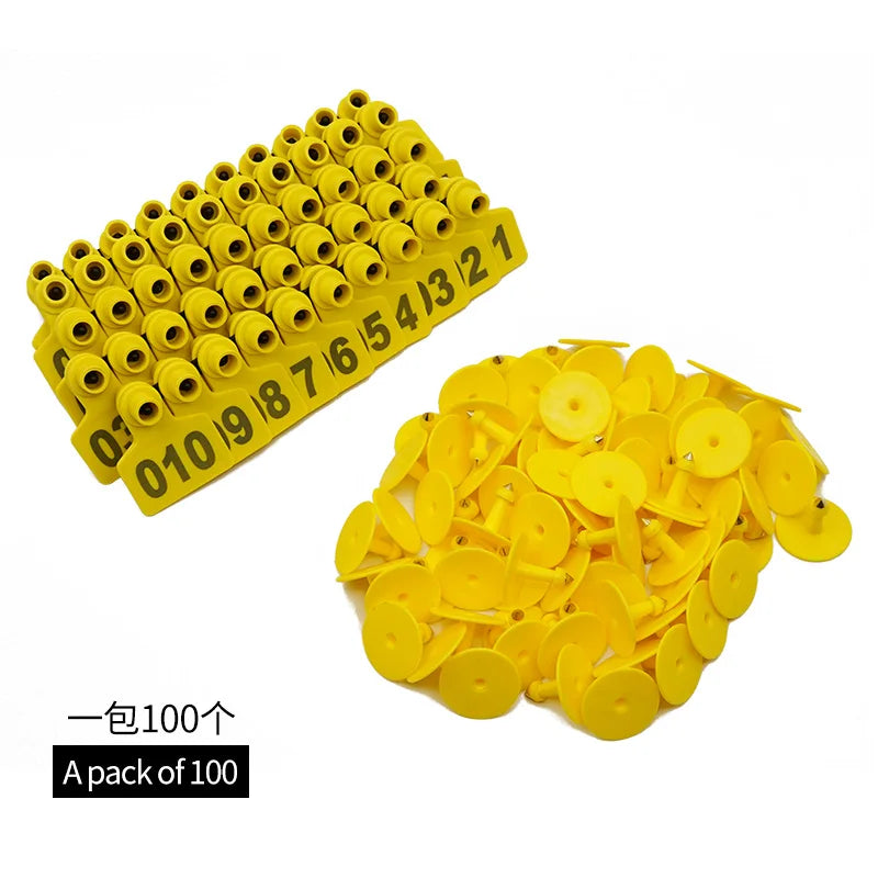 500 Ear Tags Copper Number Pet Label Farm Animals