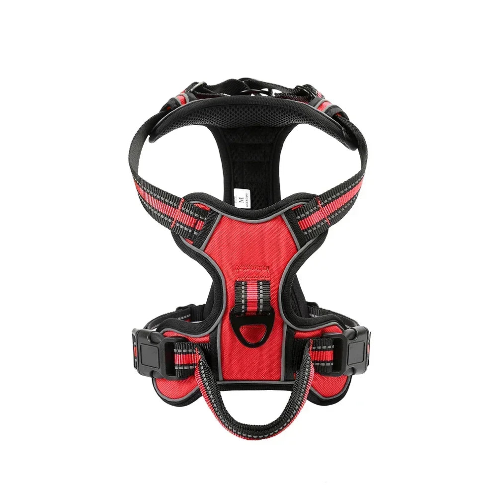Nylon Pet Harness Vest Reflective Soft No Pull Harness For Small Large Dogs
