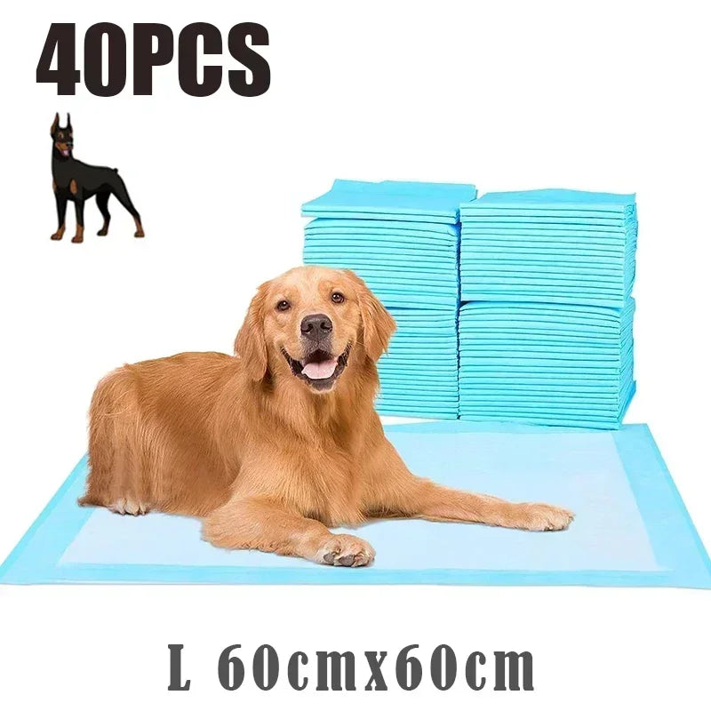 20/40/50/100-Pack Ultra Absorbent Pet Pads Odor-Control Pee Mats Disposable