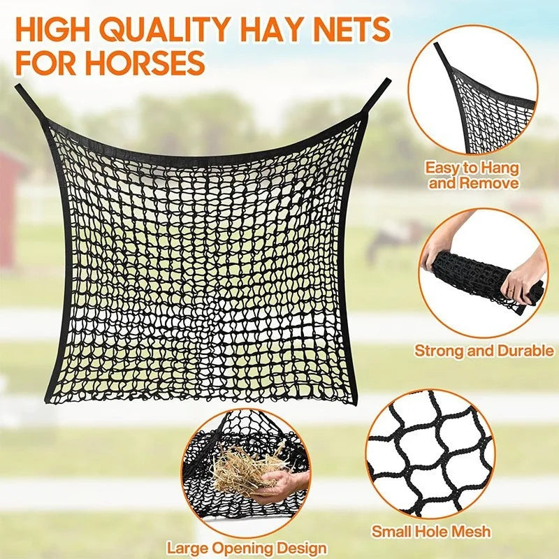 Hay Net Slow Feed Hay Bag Large Capacity Hanging Hay Feeder