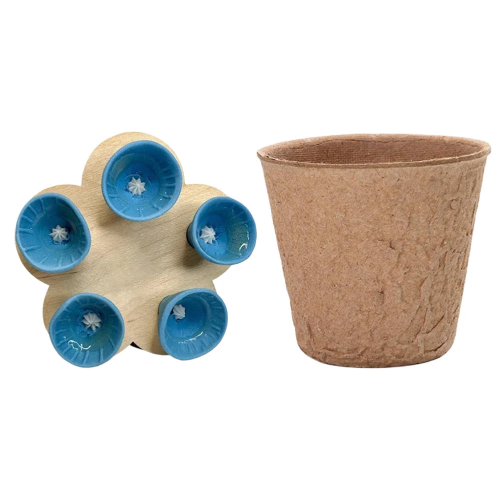 Bees Drinking Cup Flower Shape Water Feeder with Nursery Cup & Holder, Resin