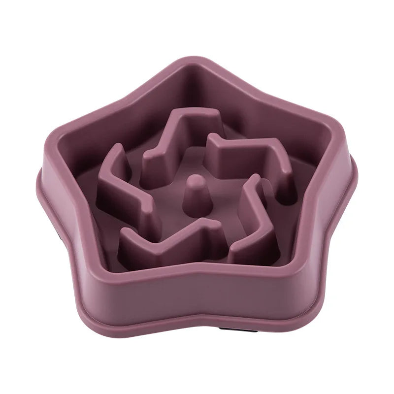 Pet Slow Food Bowl Anti-choking Multiple Colors Shapes