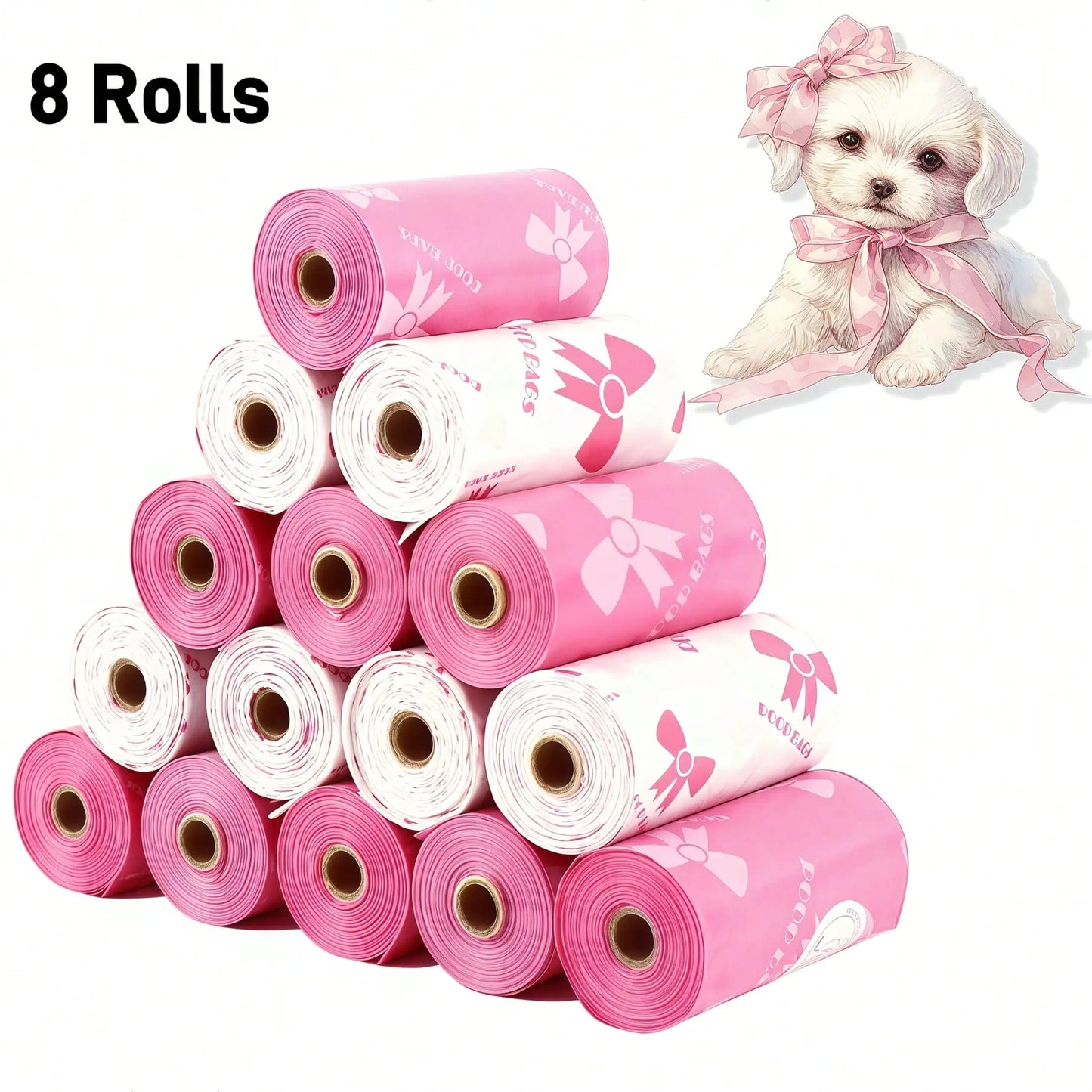 3/6/10/12 Rolls 180 Count Super Thick Poop Bags Leak-Proof Polyethylene