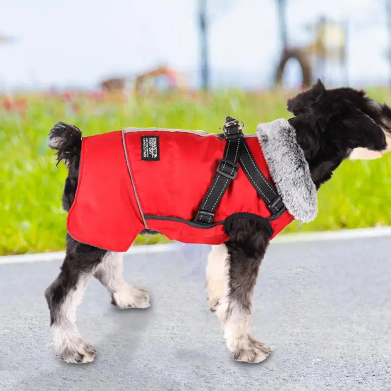 Dog Cold Weather Coats Fleece Adjustable Pet Apparel Costume