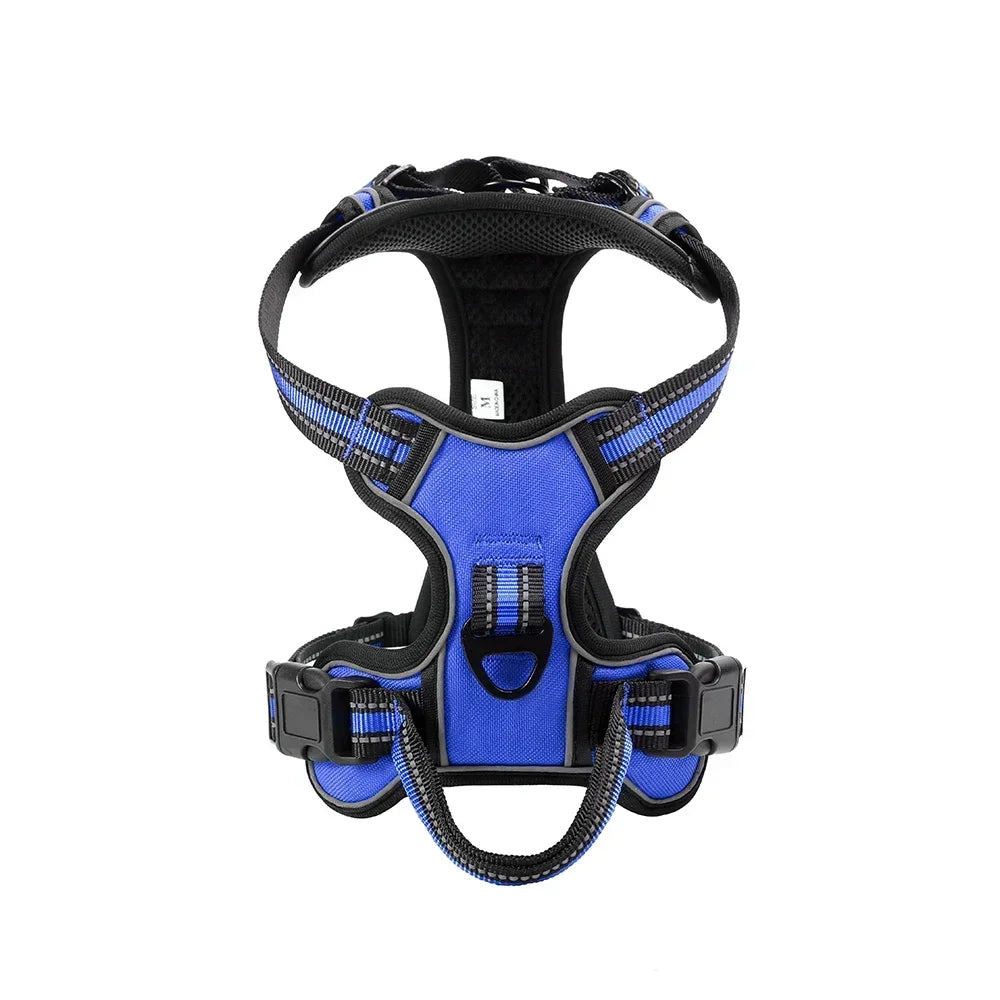 Nylon Pet Harness Vest Reflective Soft No Pull Harness For Small Large Dogs