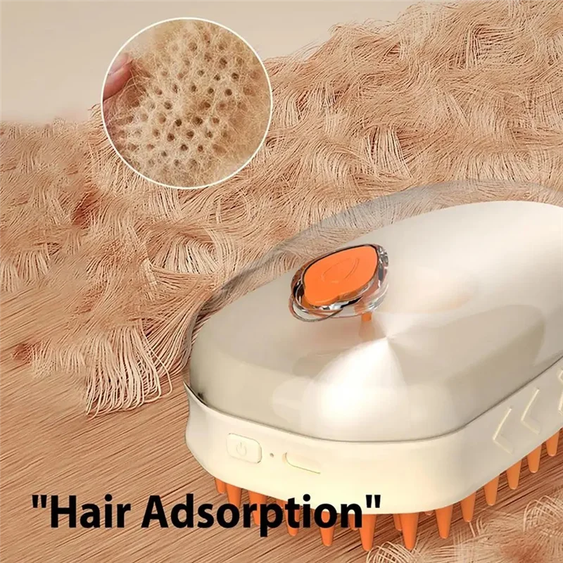 Pet Brush Steamy Self-Cleaning Shedding Brush Rechargeable