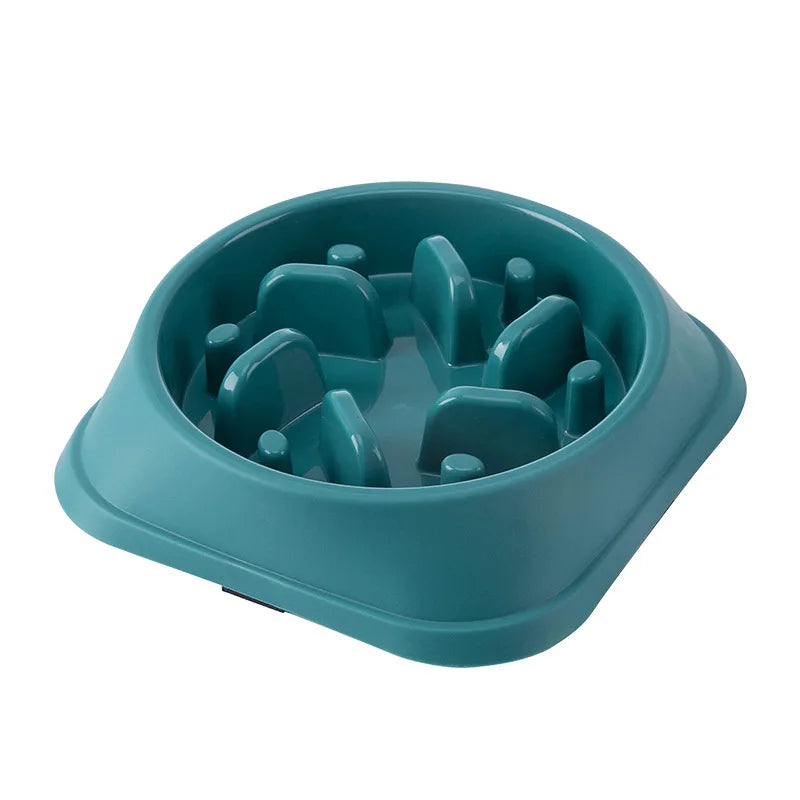 Pet Slow Food Bowl Anti-choking Multiple Colors Shapes