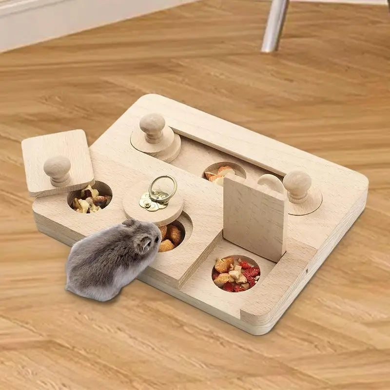 Foraging Toys For Small Pets Logic Game Enrichment Toys Feeder Training Puzzle