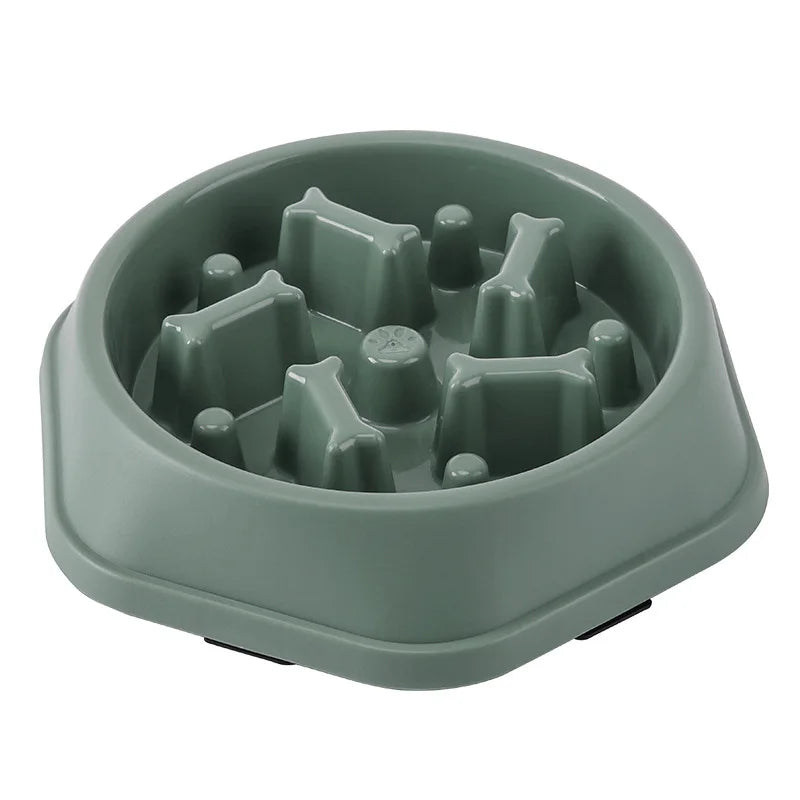 Pet Slow Food Bowl Anti-choking Multiple Colors Shapes