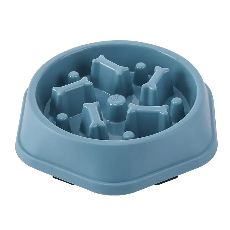 Pet Slow Food Bowl Anti-choking Multiple Colors Shapes