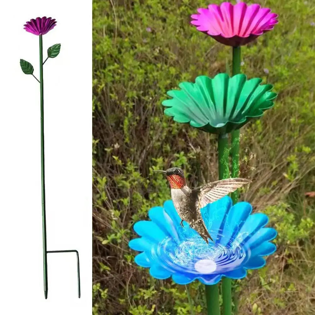 Bee Watering Station Metal Butterfly Bath Bowl Bee Feeder For Garden Yard Decor