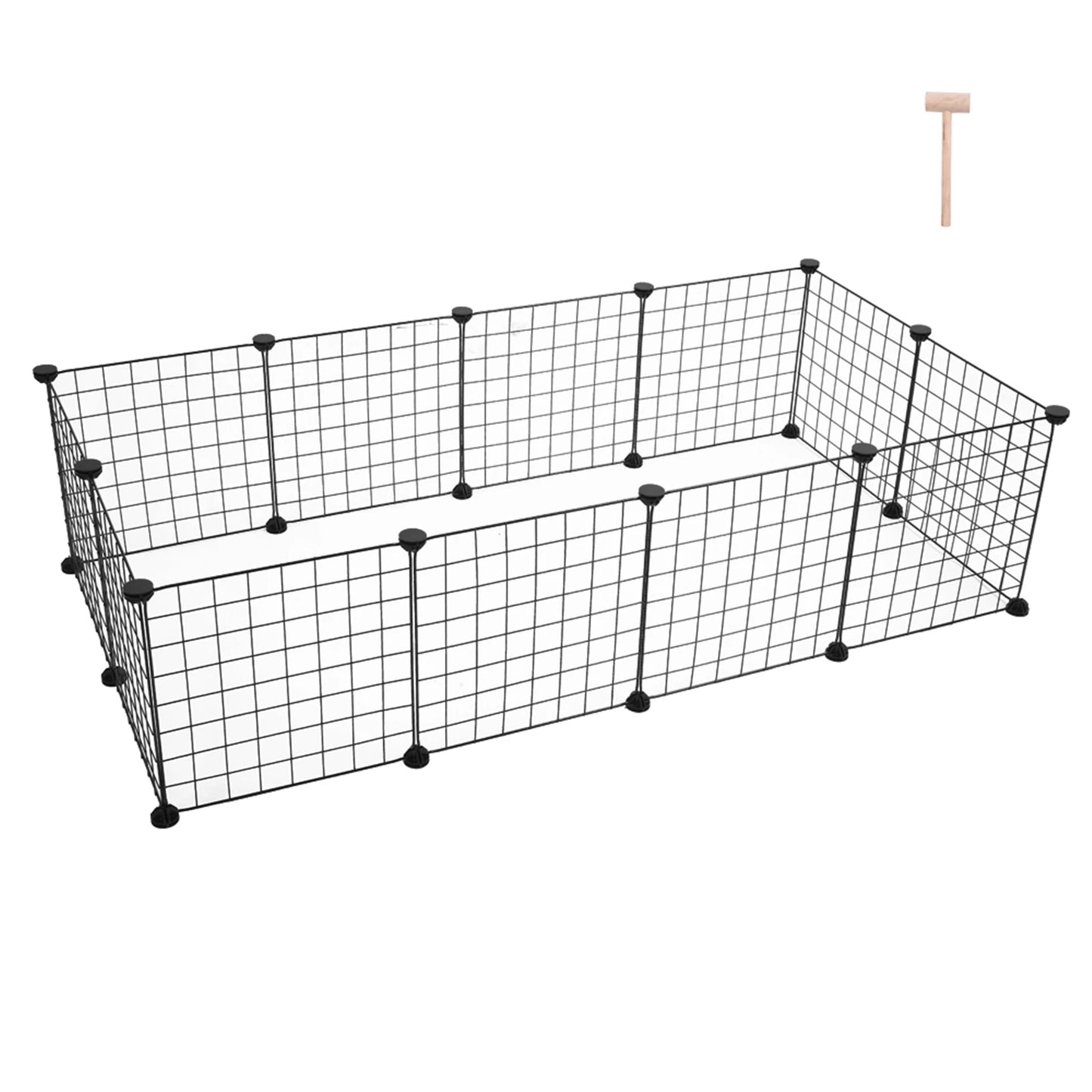 Pet Playpen, Small Animal Cage Indoor Portable Metal Wire Yard Fence for Small Animals Kennel Crate Fence