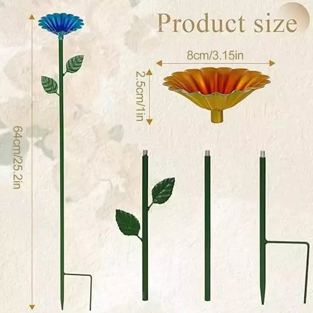 Bee Watering Station Metal Butterfly Bath Bowl Bee Feeder For Garden Yard Decor
