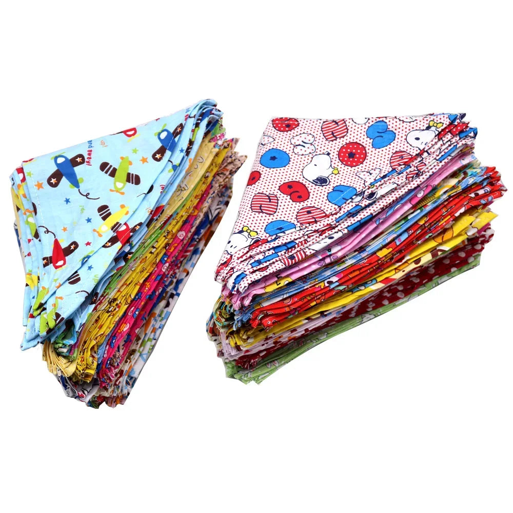 S/M/L/XL Bulk Dog Bandana 50 colors Cotton Scarf Small Dog Cat Bibs