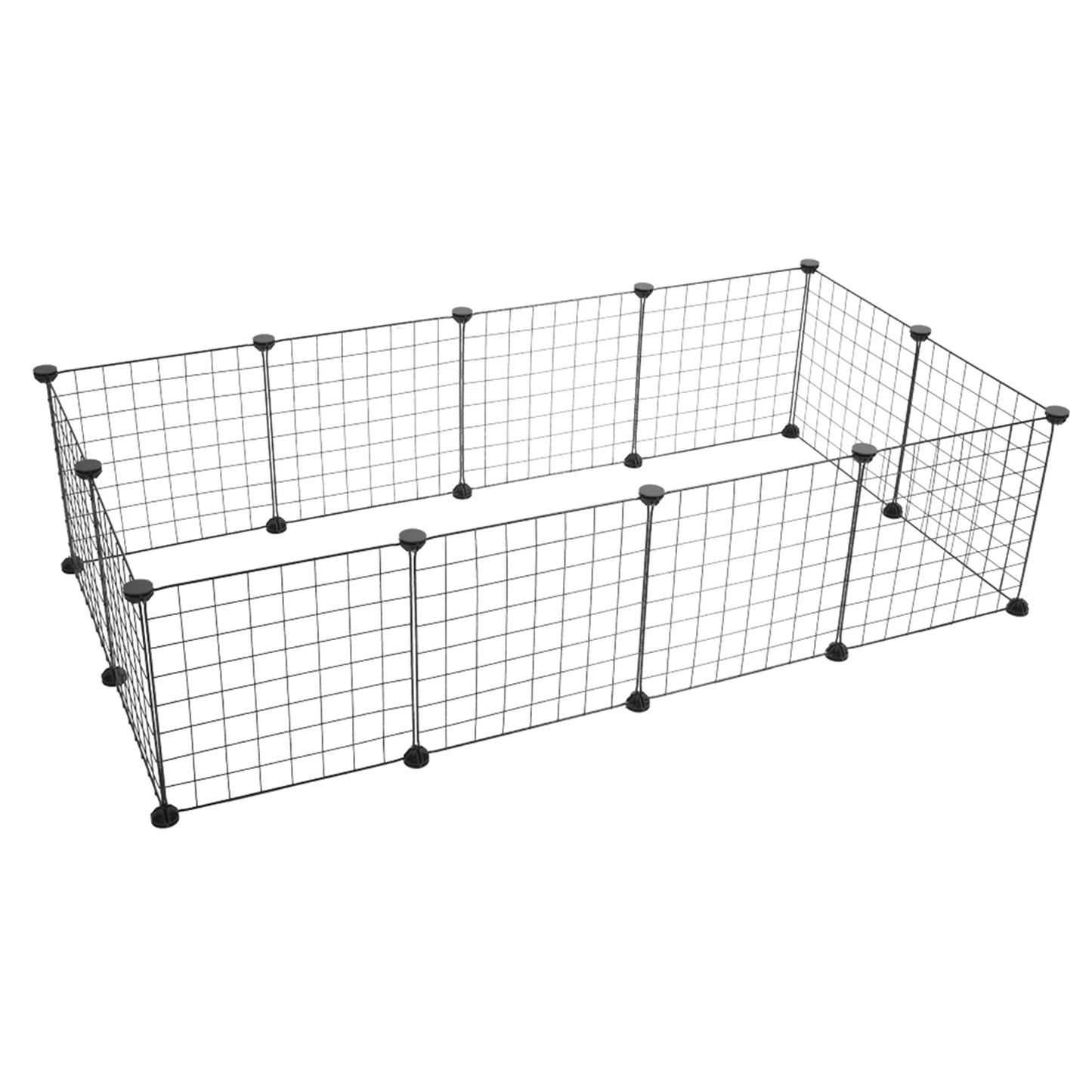 Pet Playpen, Small Animal Cage Indoor Portable Metal Wire Yard Fence for Small Animals Kennel Crate Fence