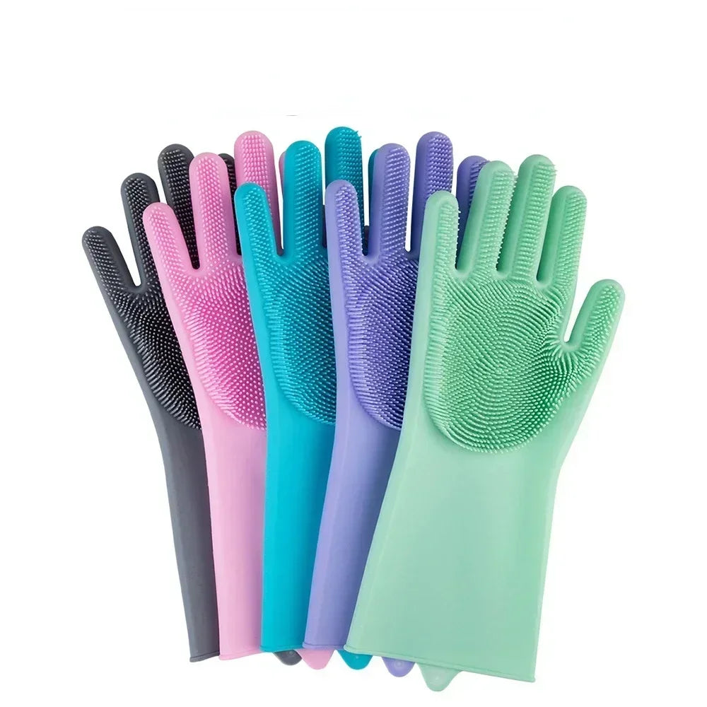 Pet Grooming Gloves Dog Cat Bathing Cleaning Hair Removal
