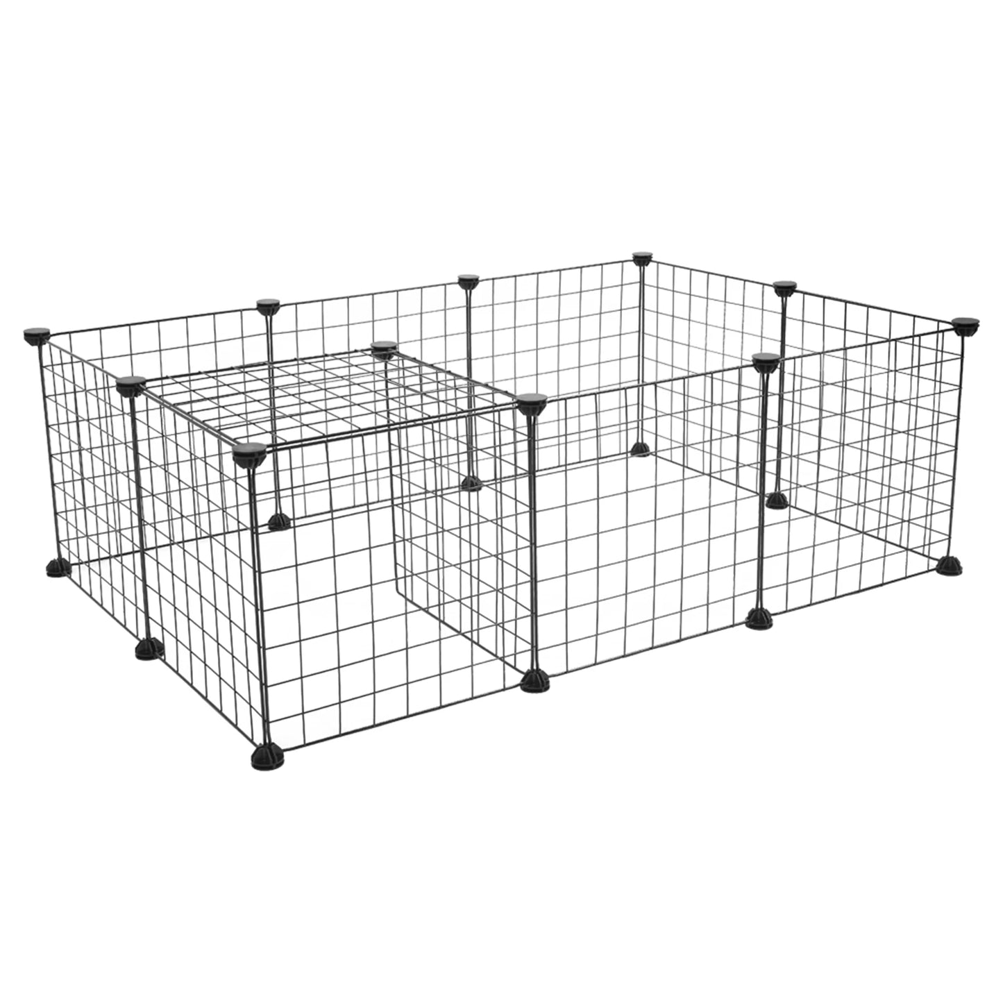 Pet Playpen, Small Animal Cage Indoor Portable Metal Wire Yard Fence for Small Animals Kennel Crate Fence