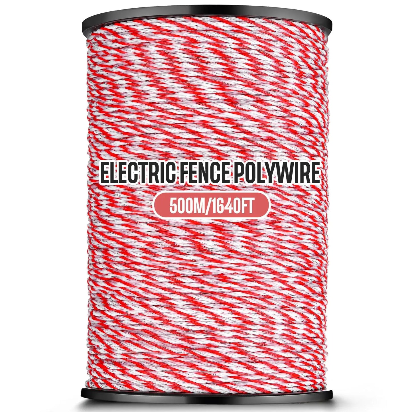 200/500M Roll Electric Fence Rope Poly wire with Steel Poly Rope Fencing Low Resistance Wire