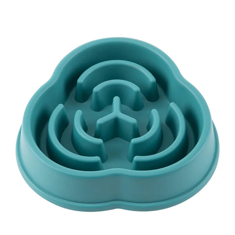 Pet Slow Food Bowl Anti-choking Multiple Colors Shapes
