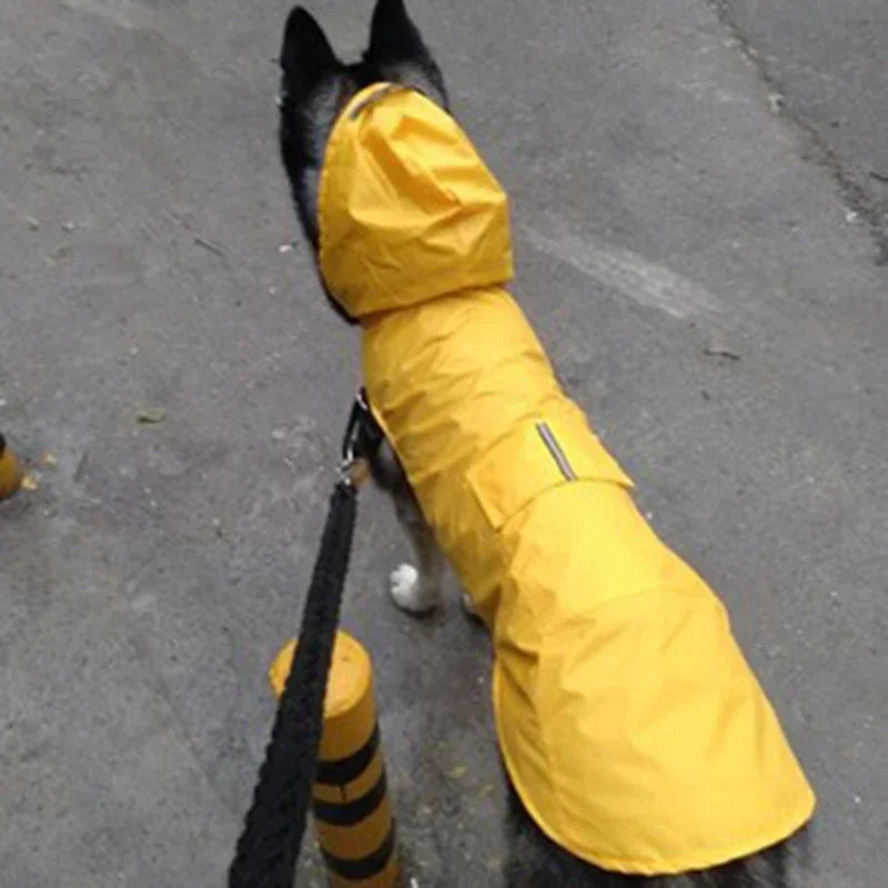 Pet Raincoat Reflective Stripe Rain Jacket S-6XL