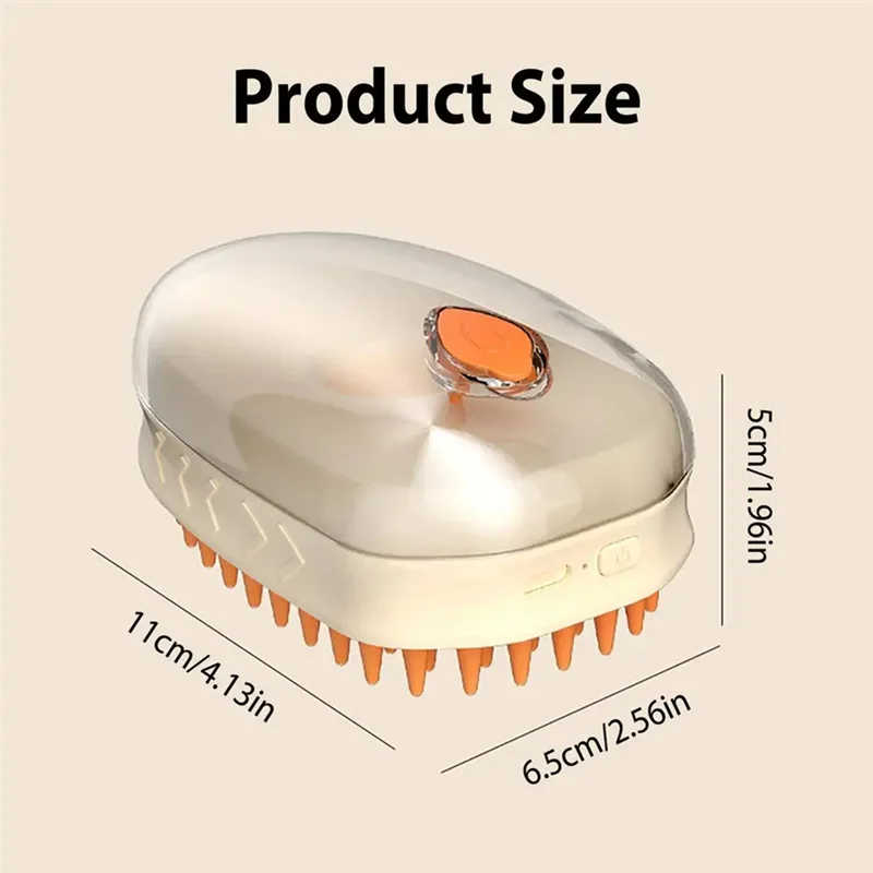 Pet Brush Steamy Self-Cleaning Shedding Brush Rechargeable