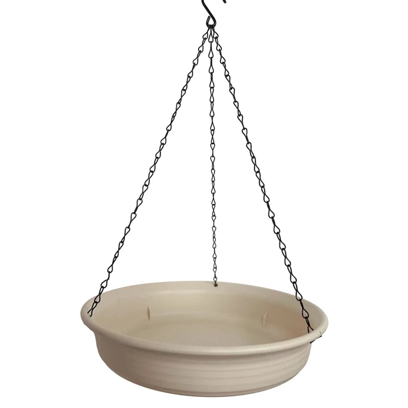 Hanging Bird Feeding Dish Water Bowl Bird Bath for Outdoor