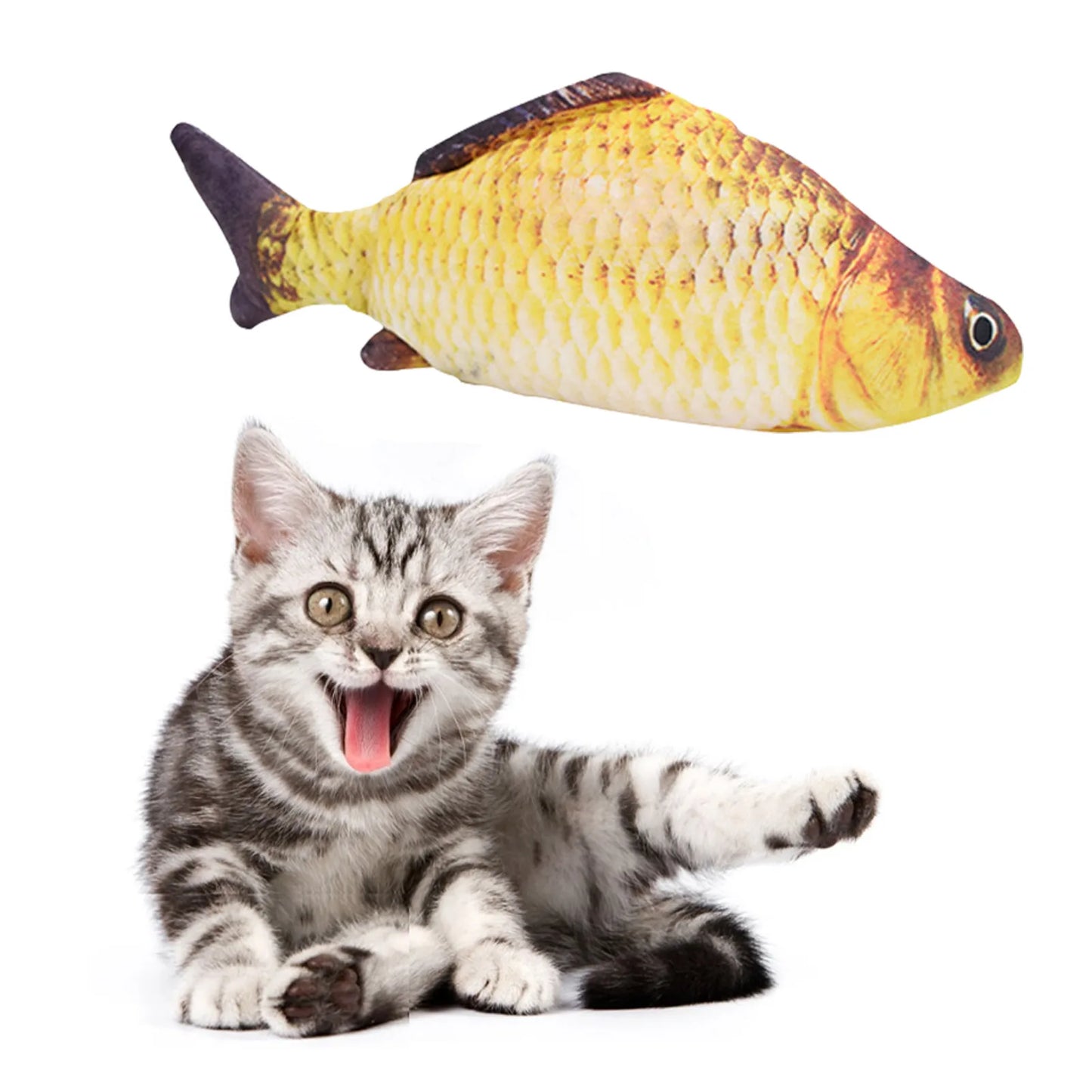 Pet Toys Fish USB Charger Interactive Electric Floppy Fish Realistic Chew Toy
