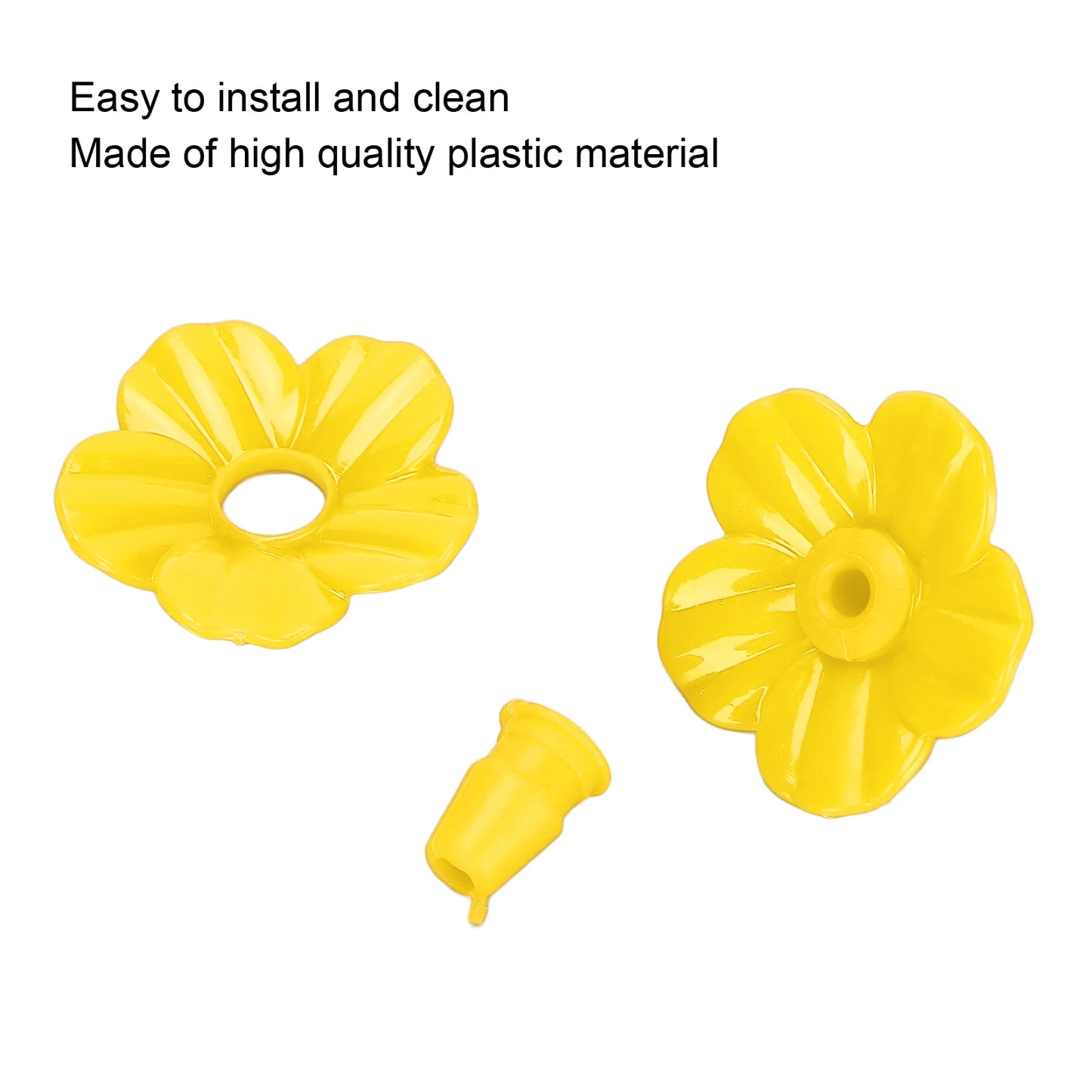 30 Sets Hummingbird Feeder Flowers Plastic Multicolor