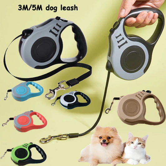 3M/5Metre Leash Walking Automatic ABS Case Nylon Rope