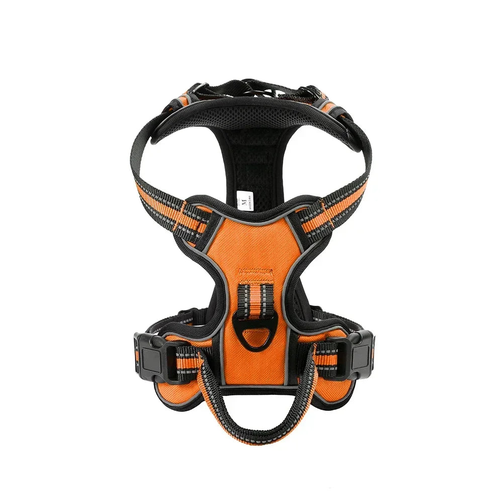 Nylon Pet Harness Vest Reflective Soft No Pull Harness For Small Large Dogs
