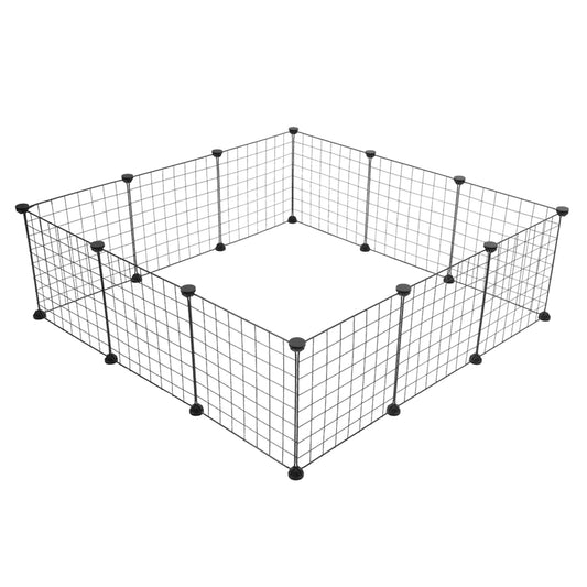 Pet Playpen, Small Animal Cage Indoor Portable Metal Wire Yard Fence for Small Animals Kennel Crate Fence