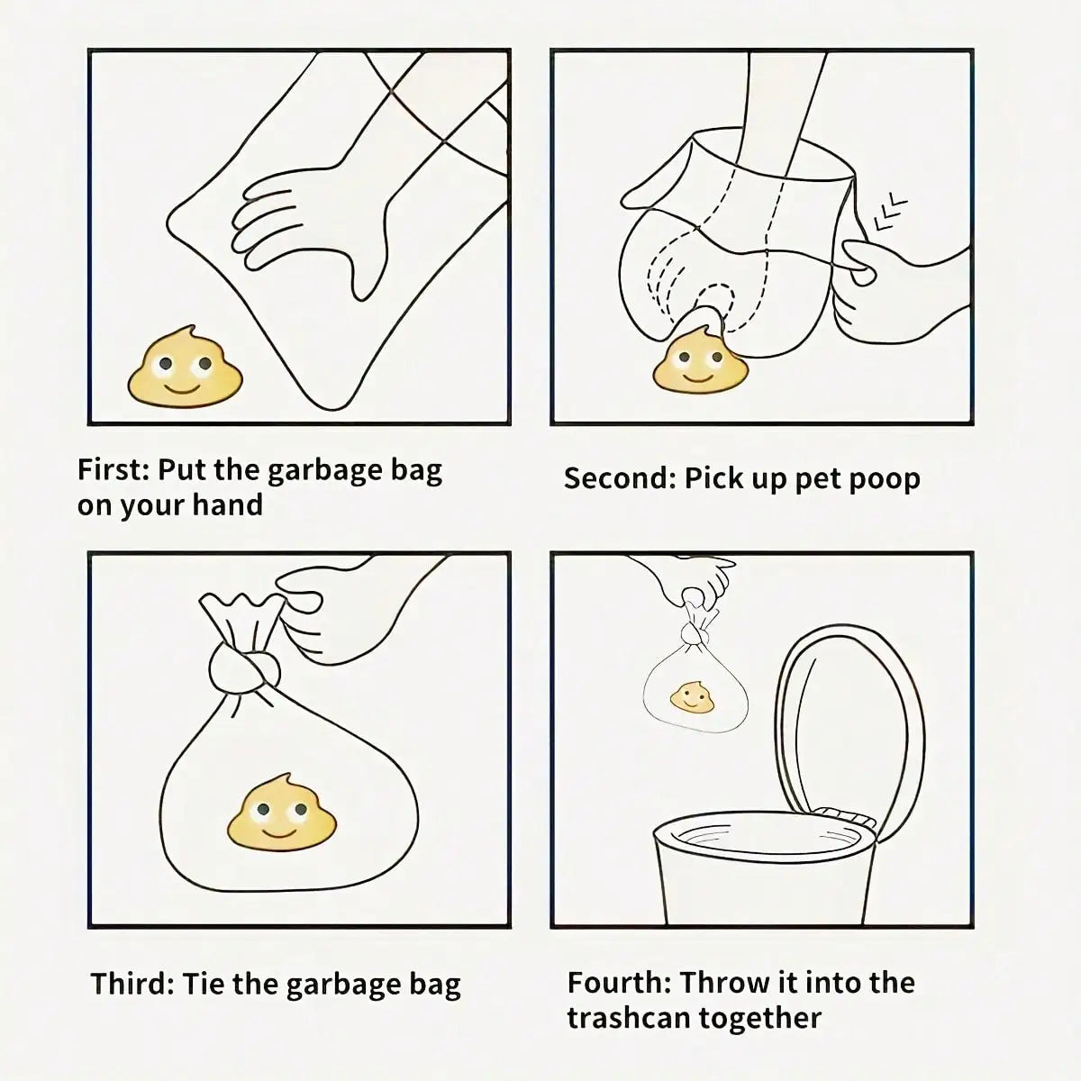 3/6/10/12 Rolls 180 Count Super Thick Poop Bags Leak-Proof Polyethylene