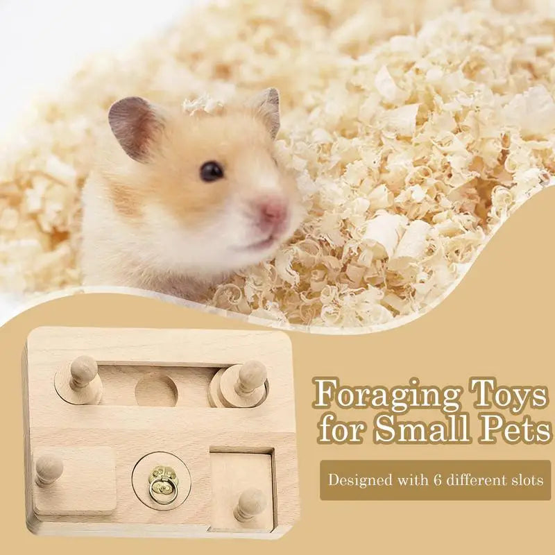 Foraging Toys For Small Pets Logic Game Enrichment Toys Feeder Training Puzzle
