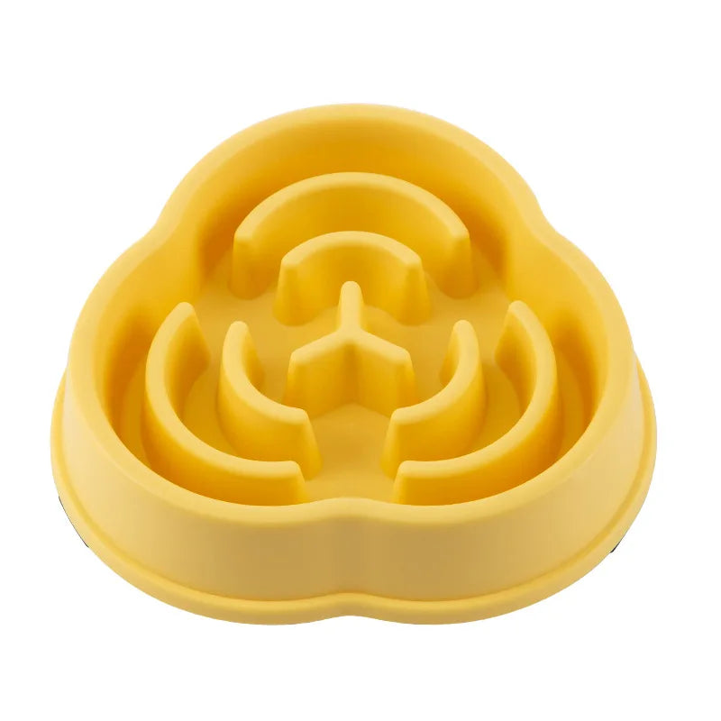 Pet Slow Food Bowl Anti-choking Multiple Colors Shapes